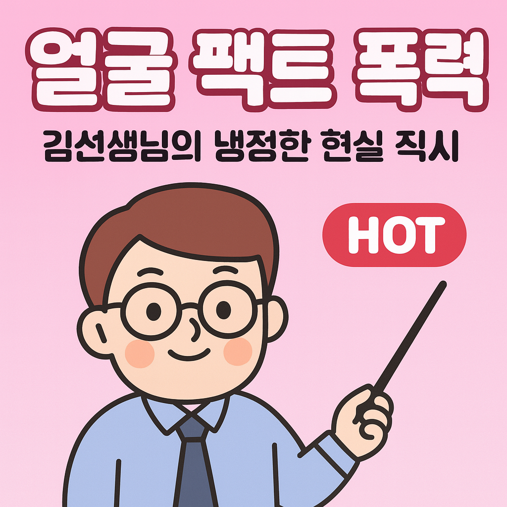 얼굴 팩트 폭력